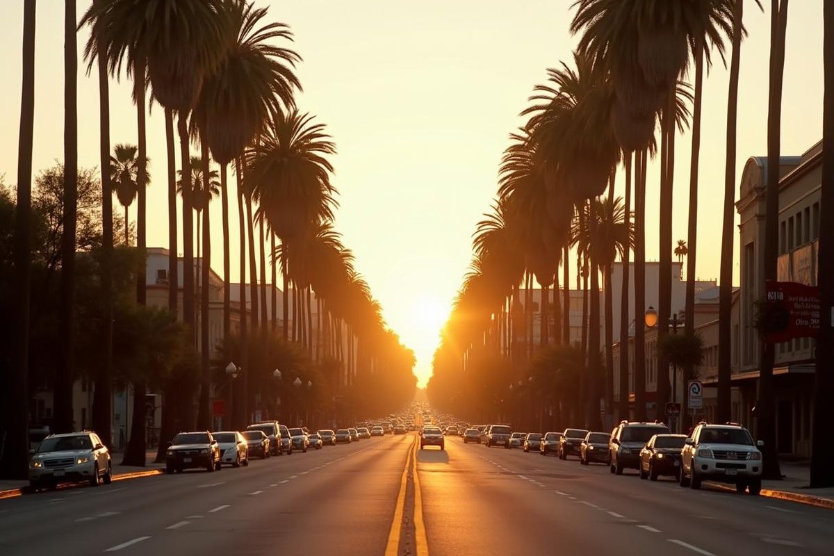 Palm-lined boulevards